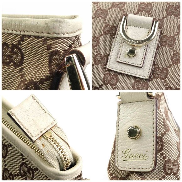 Auth GUCCI Crossbody Shoulder Bag Beige GG Canvas/Leather/Goldtone - e59892a - Picture 14 of 14